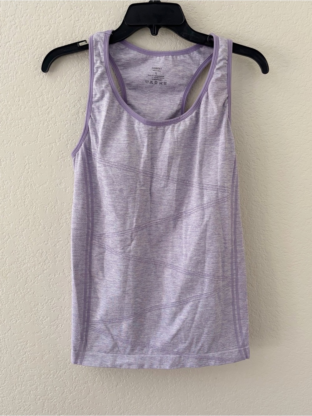 Disbest Size Large Active Workout Top Racerback